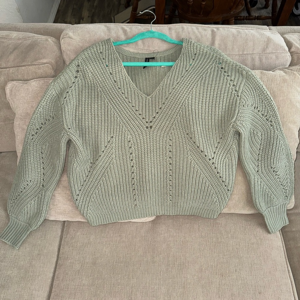 Soft sage green sweater